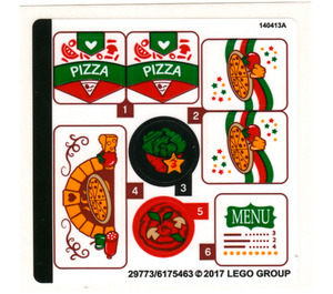 LEGO Sticker Sheet for Set 41311 (29773)