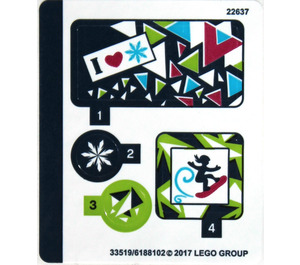 LEGO Sticker Sheet for Set 41321 (33519)