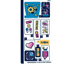 LEGO Sticker Sheet for Set 41333 (35935)