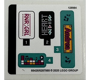 LEGO Sticker Sheet for Set 41390 (66426)