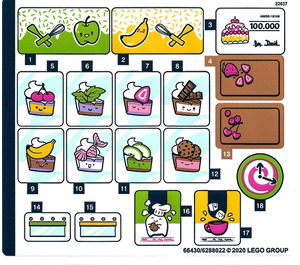 LEGO Sticker Sheet for Set 41393 (66430)