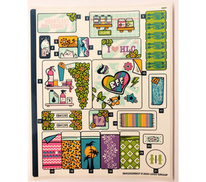 레고 Sticker Sheet for Set 41395 (66432)