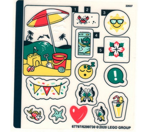 LEGO Sticker Sheet for Set 41412 (67797)