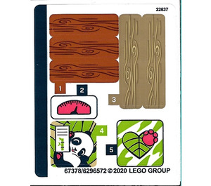 LEGO Sticker Sheet for Set 41422 (67378)