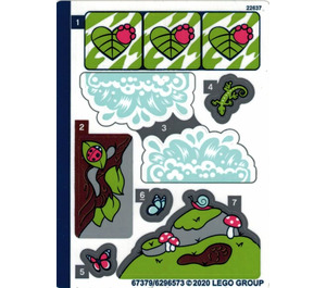 LEGO Sticker Sheet for Set 41423 (67379)