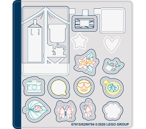 LEGO Sticker Sheet for Set 41436 (57815 / 67815)