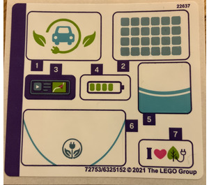 LEGO Sticker Sheet for Set 41443 (72753)