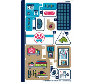 LEGO Sticker Sheet for Set 41446 (72756)