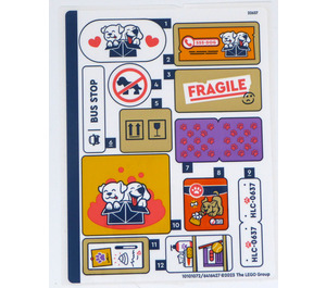 LEGO Sticker Sheet for Set 41741 (10101072)