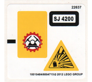 LEGO Sticker Sheet for Set 4200 (10484)