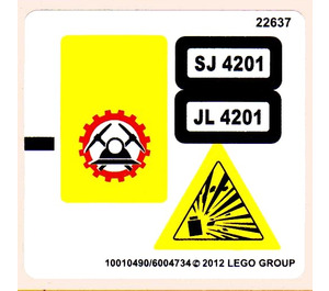 LEGO Aufkleber Sheet for Set 4201 (10490)