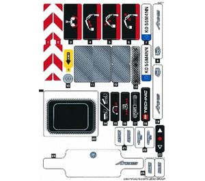 LEGO Sticker Sheet for Set 42043 (23697)