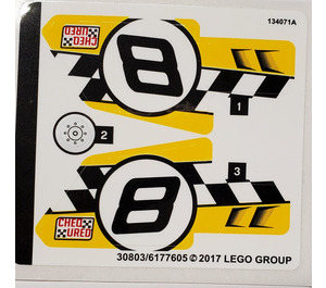 LEGO Sticker Sheet for Set 42058 (30803)