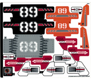 LEGO Sticker Sheet for Set 42076 (37235)