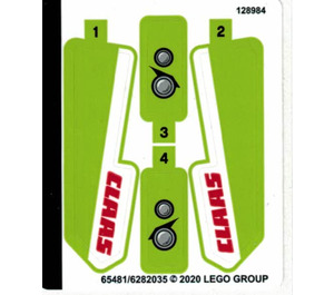 LEGO Sticker Sheet for Set 42102 (65481)