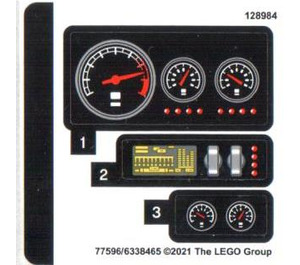 LEGO Autocollant Sheet for Set 42127 (77596)
