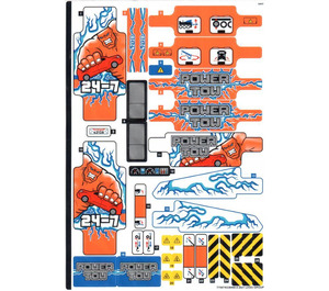 LEGO Sticker Sheet for Set 42128 (77597)