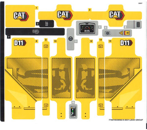 LEGO Sticker Sheet for Set 42131 (77607)