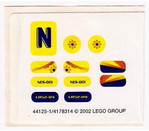LEGO Aufkleber Sheet for Set 4299 (44125)