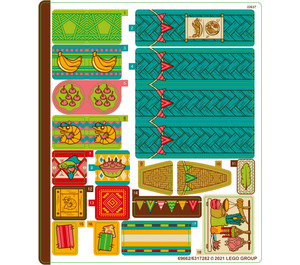 레고 Sticker Sheet for Set 43185 (69662)