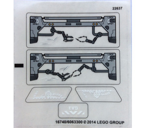 레고 Sticker Sheet for Set 44022/44029 (16740)