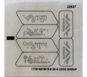 LEGO Autocollant Sheet for Set 44028 (17787)