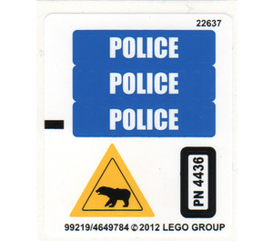 LEGO Autocollant Sheet for Set 4436 (99219)
