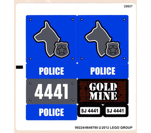 LEGO Sticker Sheet for Set 4441 (99224)