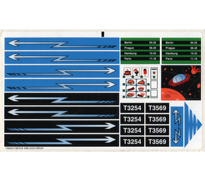 LEGO Sticker Sheet for Set 4560 / 4561 (72645)