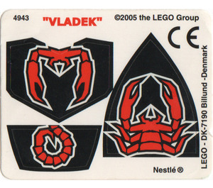 LEGO Sticker Sheet for Set 4943