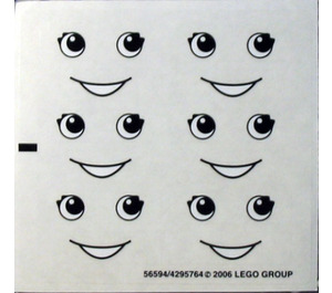 LEGO Aufkleber Sheet for Set 5475 (56594)