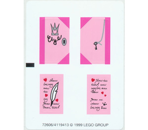 LEGO Sticker Sheet for Set 5808 (72606)