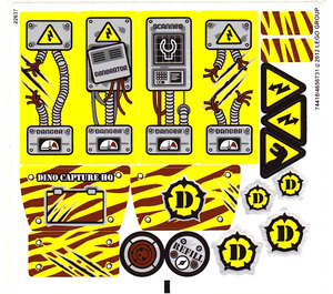 LEGO Sticker Sheet for Set 5887 (74418)