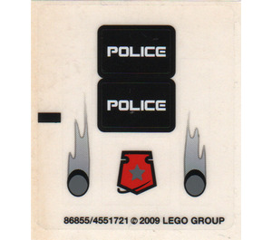 LEGO Sticker Sheet for Set 5969 (86855)