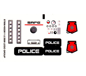 LEGO Sticker Sheet for Set 5971 (87006)