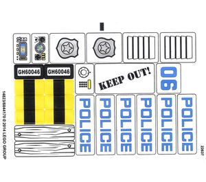 레고 Sticker Sheet for Set 60046 (14823)