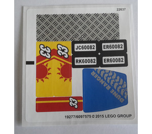 LEGO Sticker Sheet for Set 60082 (19277)
