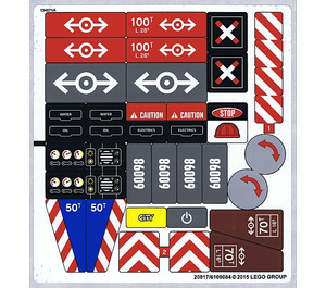 LEGO Sticker Sheet for Set 60098 (20816)