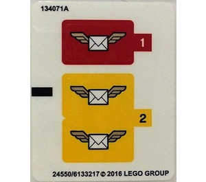 LEGO Aufkleber Sheet for Set 60100 (24545 / 24550)