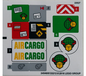 LEGO Sticker Sheet for Set 60101 (24546 / 24551)