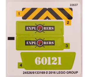 LEGO Aufkleber Sheet for Set 60121 (24536)