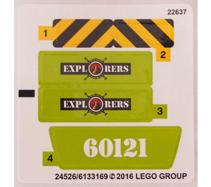 LEGO Sticker Sheet for Set 60121 (24536)