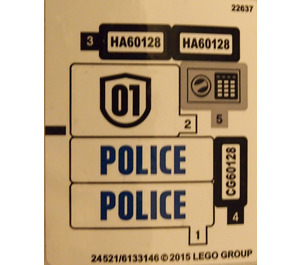 LEGO Sticker Sheet for Set 60128 (24521 / 24523)