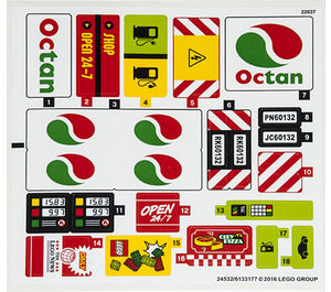 LEGO Sticker Sheet for Set 60132 (24532 / 24541)