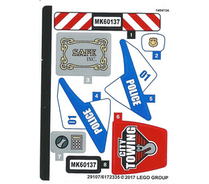 레고 Sticker Sheet for Set 60137 (29107)