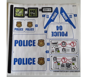 LEGO Sticker Sheet for Set 60139 (31816)