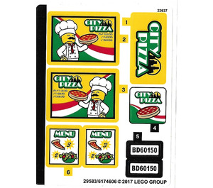 LEGO Sticker Sheet for Set 60150 (29583) | Brick Owl - LEGO Marketplace