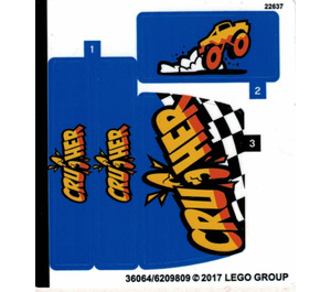 LEGO Sticker Sheet for Set 60180 (36064)