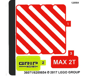 LEGO Sticker Sheet for Set 60181 (36071)