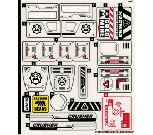 레고 Sticker Sheet for Set 60188 (37391)